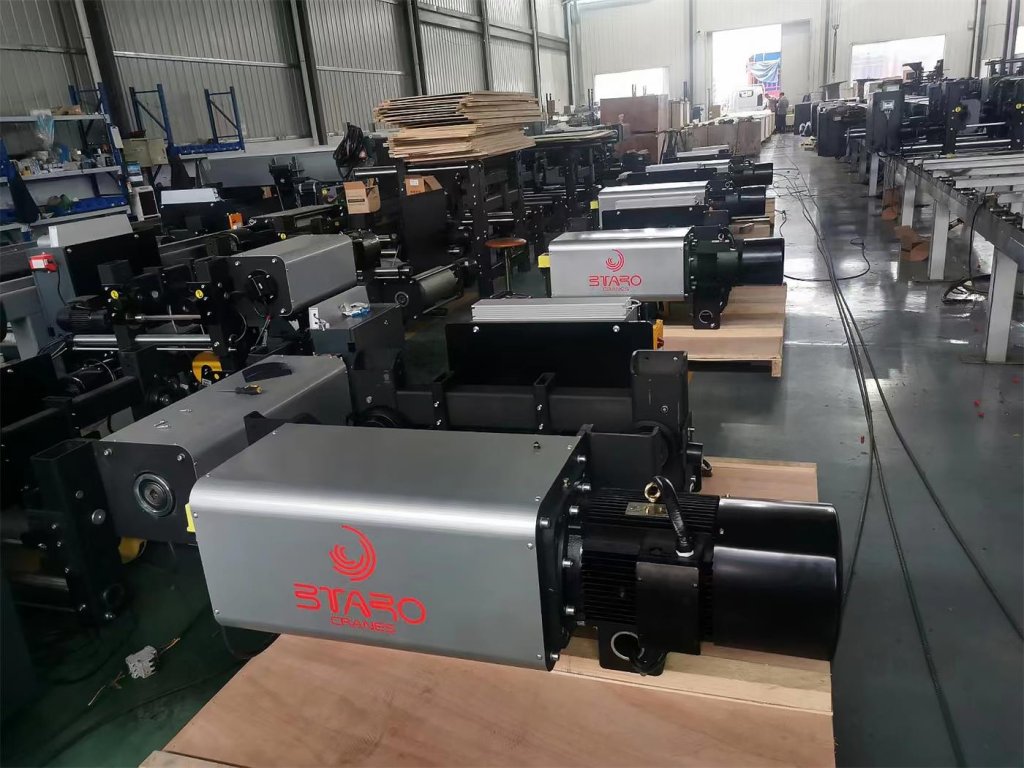 European Double Beam Electric Hoist for industrial lifting wire rope hoist
