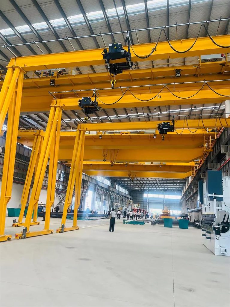 Low-Headroom Gantry Crane for Warehouses