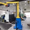 articulating jib crane for machine loading
