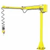 portable articulating jib crane with electric hoist