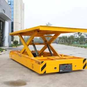 lifting-electric-transfer-carta0516 Trackless Lifting Flat Car – Battery-Powered Transfer Solution