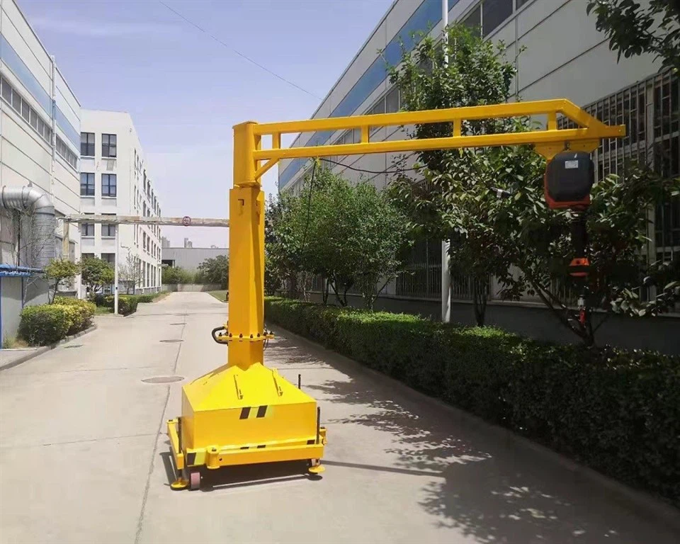 adjustable-height-portable-jib-crane-for-workshop