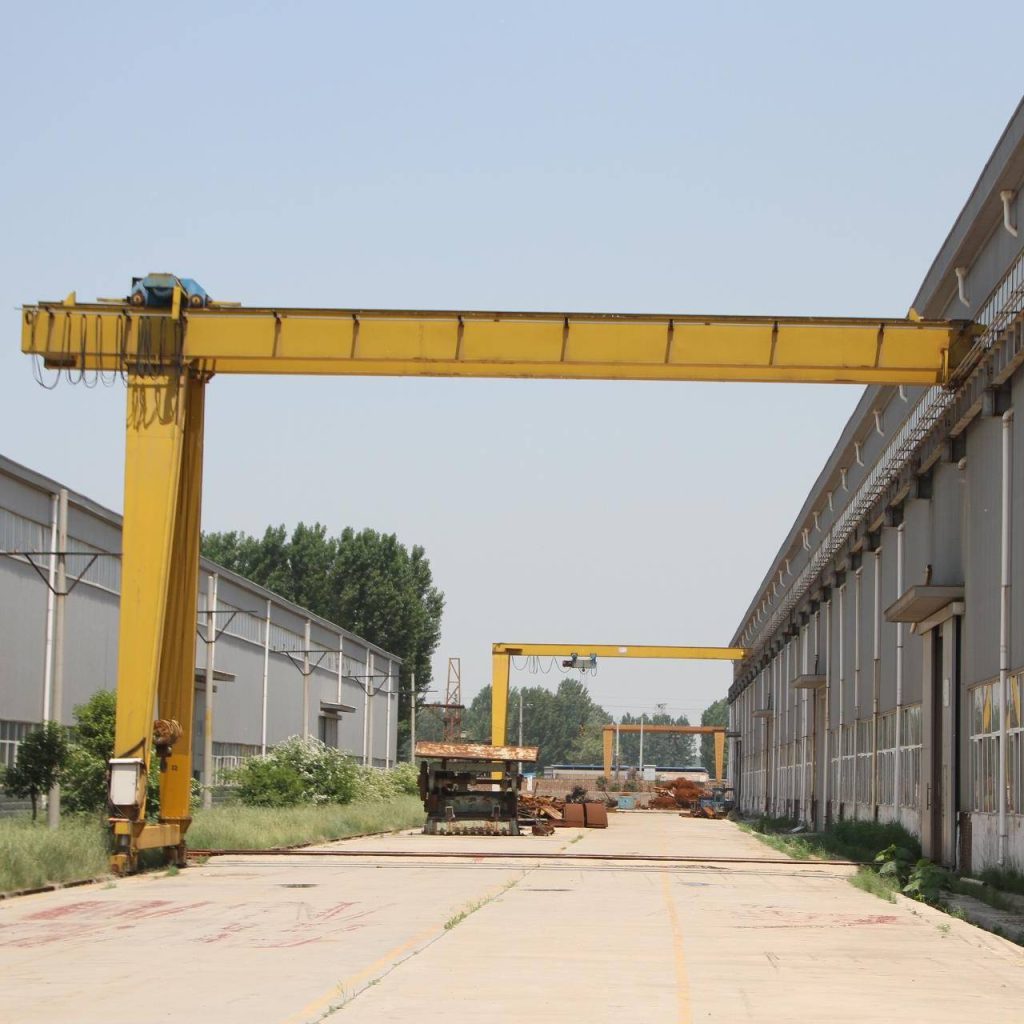 outdoor-semi-gantry-crane-with-electric-hoist